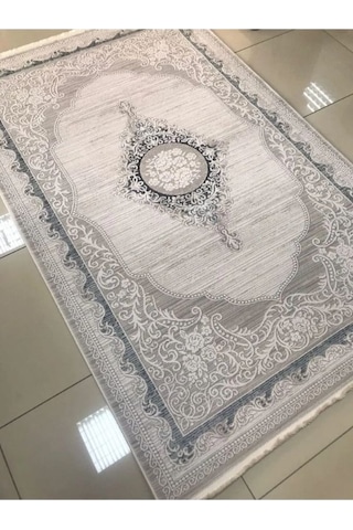 Padişah Halı Sümela 34934 030 Serisi Akrilik Salon Oturma Yatak Odası Halısı Gri Krem