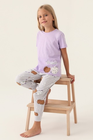 Arnetta Brunch Lila Kız Çocuk Pijama Takımı 5274-42747 Lila