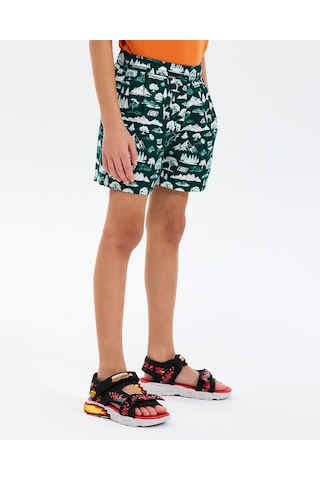 Skechers B 5 Inch Swimshort Büyük Erkek Çocuk Haki Deniz Şortu Sk2610071-4222 Haki