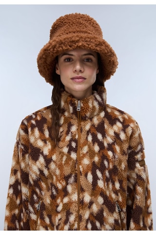 Napapijri T-shima W Kadın Polar-33983 Kahverengi