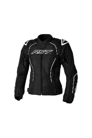 Rst S1 Mesh Kadın Yazlık Motosiklet Ceketi Siyah Beyaz