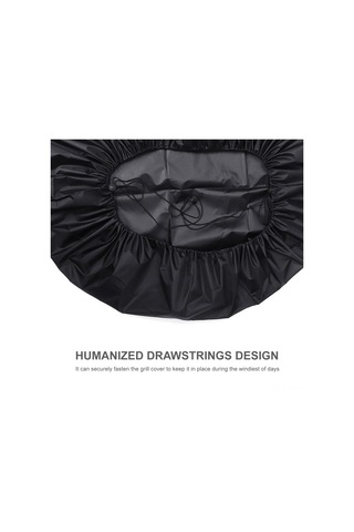 Jeehugo Koyu Siyah Dairesel Mangal Koruması, Oxford Kumaş, Su Ve Toz Proof, 112 Cm Çap, Ayarlanabilir İp İle Rüzgar Dayanıklı, Bahçe/çevreye Uygun Siyah