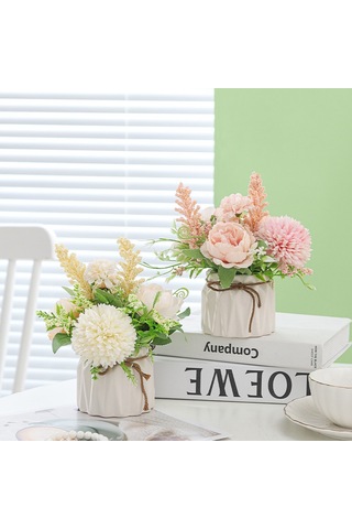 Hangfox Ev Dekorasyonu İçin Yeşil Oksit Sepet Bitkisi, Salon Masaüstü Takımı, Saçma Dokulu Potted Simülasyon Bitkisi