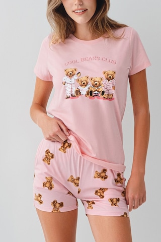 Rolypoly Kadın Pembe Şort Takım Rp3816-s-v2 Pembe