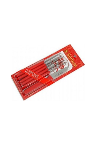 Sürbisa 61007 Sürmene Meyve Bıçağı 6'lı 7.5 CM Siyah