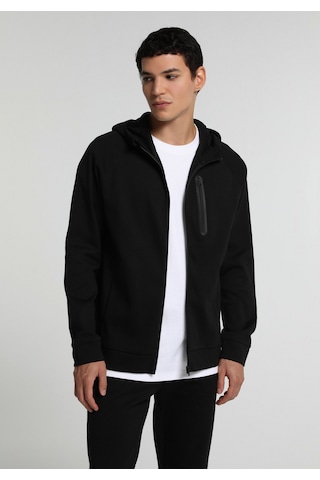 Colin's Colins Regular Fit Kapüşonlu Düz Erkek Siyah Sweatshirt Cl1082300 Q1.v1 Blk