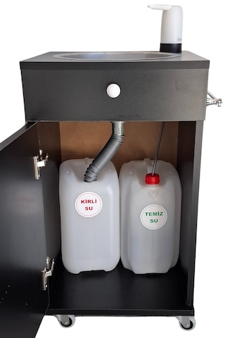 Seyyar Lavabo L10 Siyah Siyah
