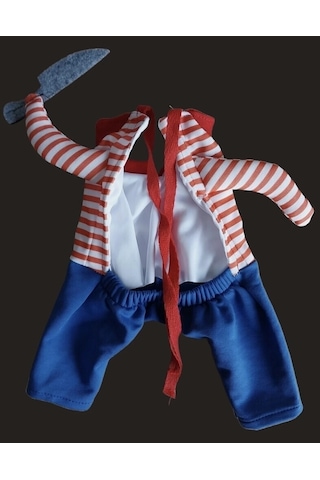 Chucky Katil Bebek Önden Giydirmeli Köpek Kıyafeti Xl Beden