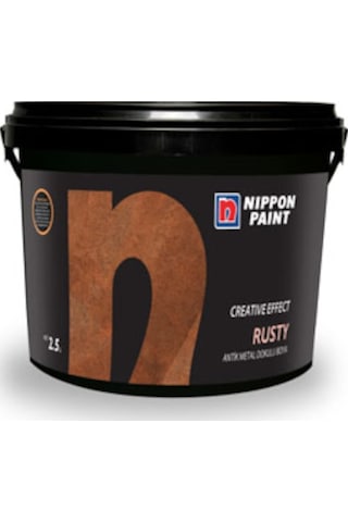 Nippon Rusty Düz Antik Metal Görünümlü Boya 2.5 Lt Nippon Rusty Düz Antik Metal Görünümlü Boya 2.5 Lt