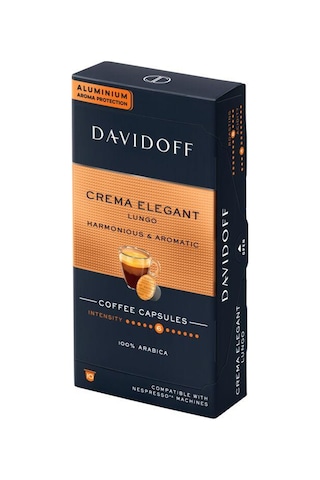 Davidoff Crema Elegant Lungo 10'lu Kapsül Kahve Nespresso Uyumlu