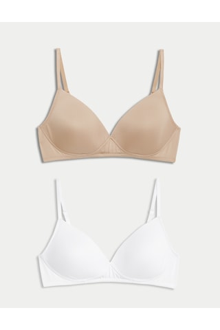 Marks & Spencer 2'li Balensiz İlk Sütyen Seti T33009721 Çok Renkli