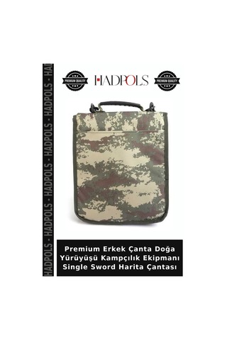 Hadpols Premium Erkek Çanta Doğa Yürüyüşü Kampçılık Ekipmanı Single Sword Harita Çantası Çok renkli