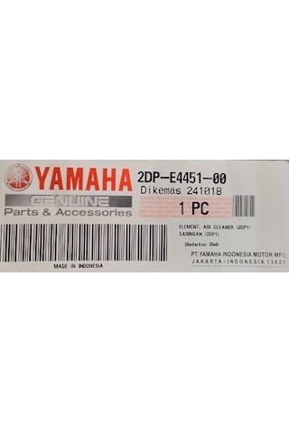 Yamaha Nmax 125 Hava Filtresi 2Dp-E4451-00