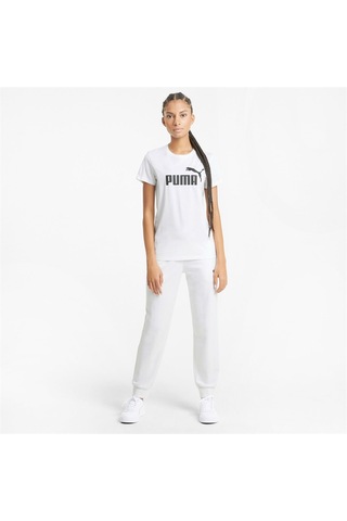Puma Essentials Logo Kadın Tişört Beyaz