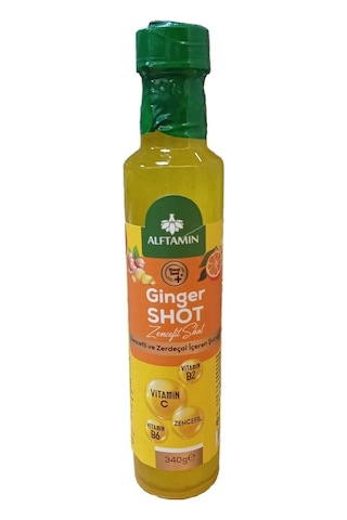 Alftamin Ginger Shot Zencefil ve Zerdeçal İçeren Şurup 340 G
