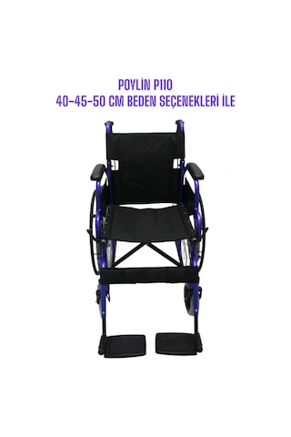 Poylin P110 Manuel Tekerlekli Sandalye 50 CM