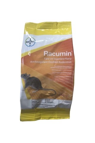Racumin Fare Ve Sıçanlar Için Zehirli Buğday 250 G