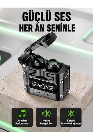 Mey İthalat Şarj Kutulu Kablosuz Bluetooth Kulak İçi Spor Kulaklık Yeni Nesil Diğer