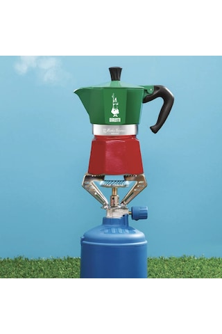 Bialetti - Express Italia: 6 Cups Ocak Üstü Espresso Pişirici - 270ml - Karma Renk - Alüminyum Gövde - Patentli Güvenlik Valfi - Tüm Ocak Türleri İçin Uygundur İndüksiyon Hariç Sku: Smg869001020977