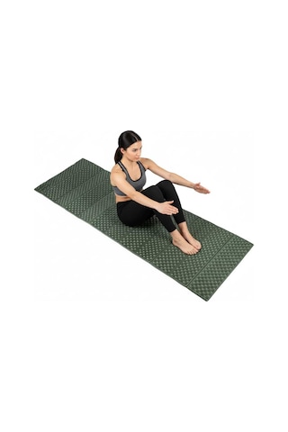 Ultra Hafif Katlanır Yoga & Pilates Matı - Yer Kaplamayan 10 Mm. Haki