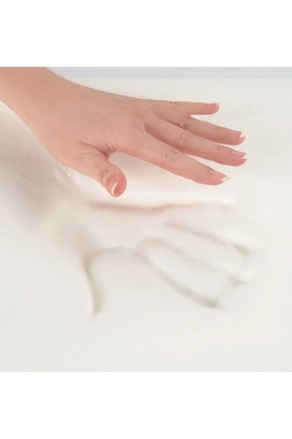 Rudu Hidrojel Hydrogel Kılıf Visco Visko Bütün Sünger Yastık 60x40x15 Cm 1350 Gr Omuz/boyun Destekli Beyaz - Yeşil