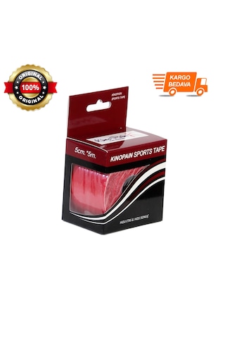 Kinopain Spor Bandı Kırmızı 5 M 1+1