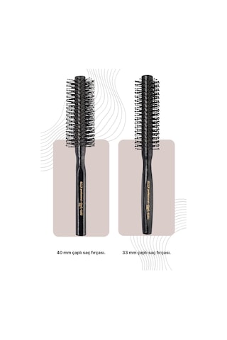 Elsa Professional Dark Serisi 2'li Erkek Saç Fırçası Ds01 - Ds02 Set