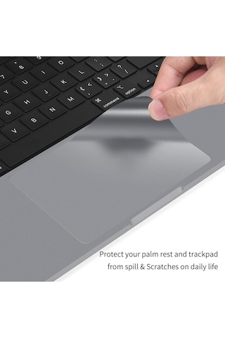 Codegen 14" Macbook Uyumlu Air M1 A2442 Space Gray Trackpad Koruyucu Sticker Etiket
