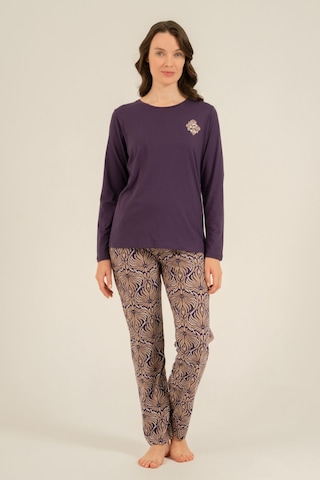 Arnetta Kadın Everyday Is A Fresh Start Mor Uzun Kol Pijama Takım Ar3769-s-v1 Ar3769-s-v1