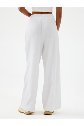 Regular Fit Kadın Pantolon Beyaz