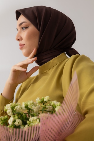 Silk Home Twill Eşarp 11343-50 Acı Kahve