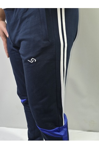 Jump Erkek Pamuklu 2 İplik Slim Fit Fermuarlı Paça Eşofman Altı Lacivert