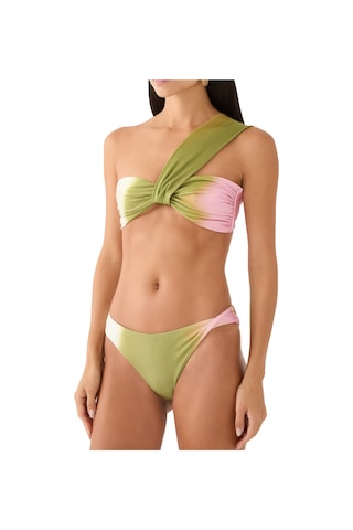 Baobab Swimwear Şık Tek Omuzlu Bikini Üstü Yeşil