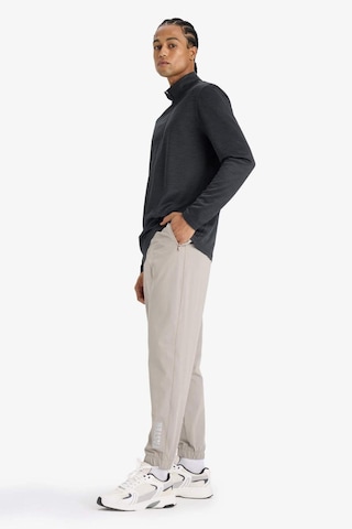 Defacto Defactofit Slim Fit Dar Kesim Fermuar Cepli Dokuma Sporcu Jogger F1288ax25augr317 Gri