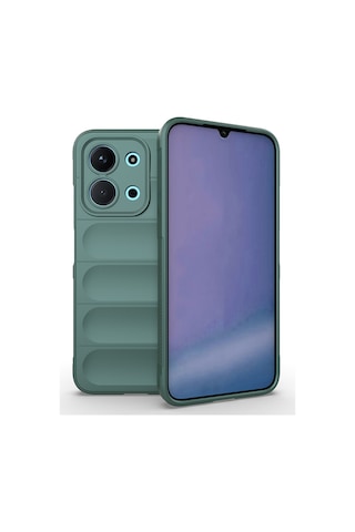 Subutu Redmi 15c 4g Kılıf Esnek Tpu Oyuklu Arka Yüzey Tasarımlı Sbt Etnik Silikon Kapak - Lacivert Lacivert