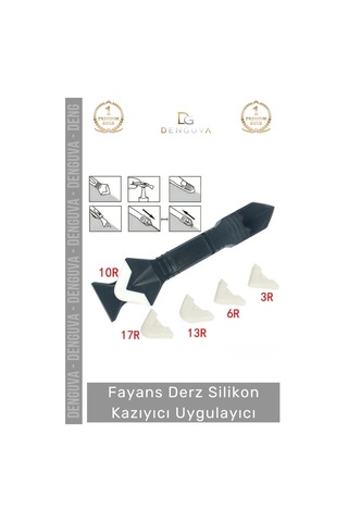 Ürün Fayans Banyo Mutfak Silikon Derz Kazıyıcı Sıyırıcı Uygulayıcı 3 İn 1 Aparat