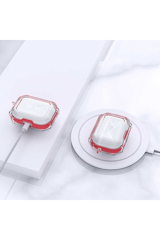 Apple AirPods Uyumlu Pro Kılıf Zore AirPods Airbag 22 Kılıf Beyaz