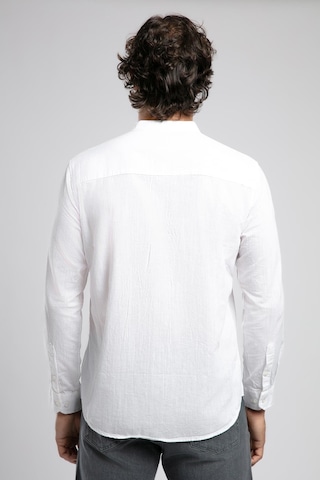 Lee Cooper Julsa Erkek Uzun Kol Dokuma Gömlek-19759 Beyaz