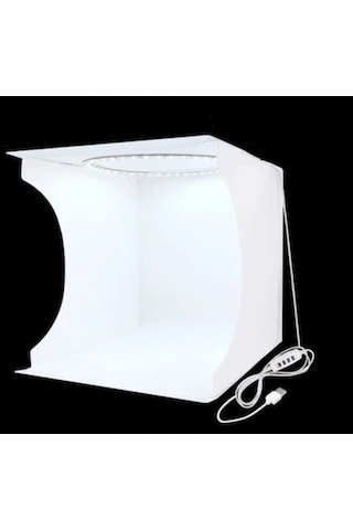 Puluz 30 x 30 CM Photo Box Led Işıklı Katlanabilir Ürün Çekim Çadırı