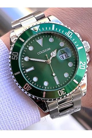 Coliseum Çelik Kordon Takvimli Kadran Kutulu Seri Erkek Kol Saati Ft.aas.ı015