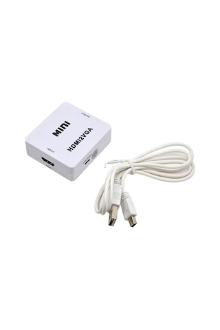 Hdmı To 2 Vga Mini Çevirici Dönüştürücü Hdmı2Vga Adaptör