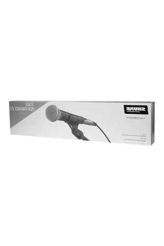 Shure Sm58 Kardiyot Dinamik Ses Mikrofonu, 15' Xlr Kablo, Mikrofon Standı, A25d Mikrofon Klipsi Ve Saklama Çantası, Sahnede Veya Stüdyo İçin Mükemmel Sm58-cn Bts Sahne Ve Stüdyo Performansı İçin 15 Ft Xlr Kablo, Stand, A25d Klips Ve Çanta İle Kar