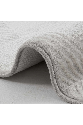 Hoom Rugs Akik 8606 Gri Modern Makine Halısı Gri