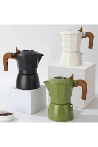 Sones 100 Ml Çift Vanalı Mocha Pot Espresso Makinesi Açık Hava Kahve Demleme Potu Çıkarma Aracı