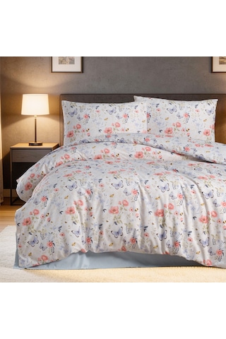Aryıldız Home Butterfly %100 Pamuk Tek Kişilik Nevresim Takımı Renkli