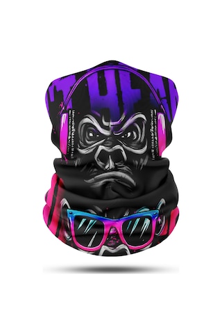 Dair Üç Maymun Desenli Motosiklet Bandana Boyunluk Outdoor Balaklava