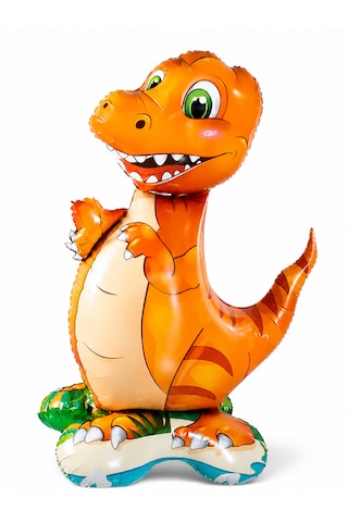 Ayaklı Dinozor Folyo Balon 60x39 Cm Turuncu Dinozor Parti Balonu Doğum Günü Balonu Çok Renkli Ayaklı Dinozor Folyo Balon 60x39 Cm Turuncu Dinozor Parti Balonu Doğum Günü Balonu Çok Renkli