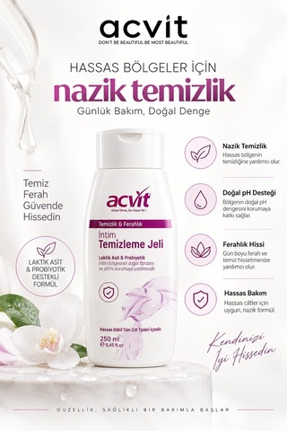 Acvit İntim Temizleme Jeli 250 ML