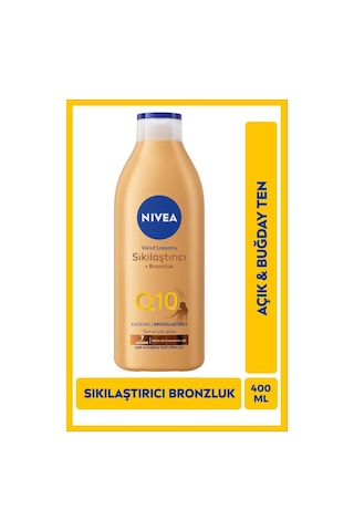 NIVEA Q10 Sıkılaştırıcı Ve Kademeli Bronzlaştırıcı Vücut Losyonu 400 ML