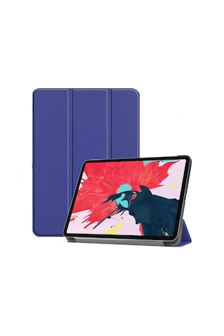 Apple Uyumlu iPad Pro 12.9 2020 Smart Cover Standlı 1-1 Tablet Kılıf Tablet Kılıfı